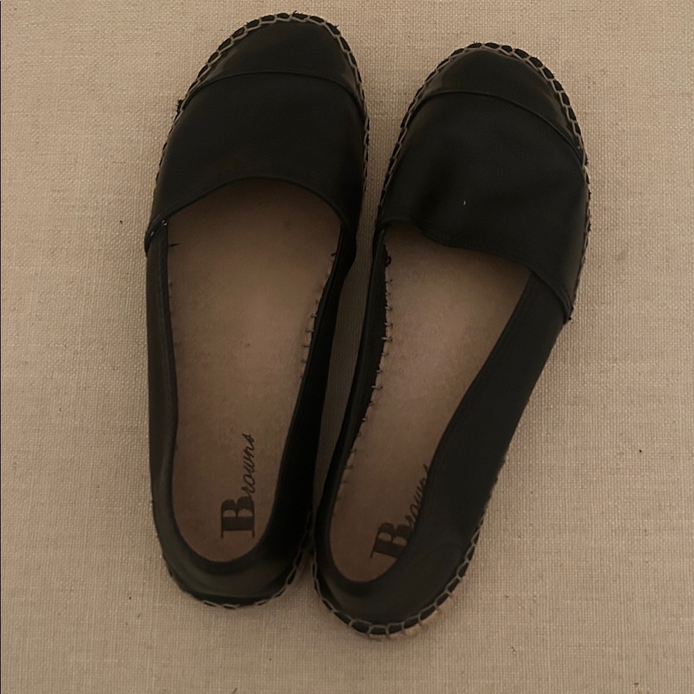 B. Originals Black Espadrille Slip-On Flats